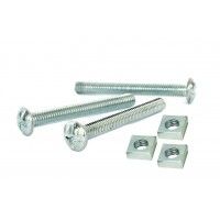Gutter Bolts & Square Nuts M 6 (Sold Per 100)